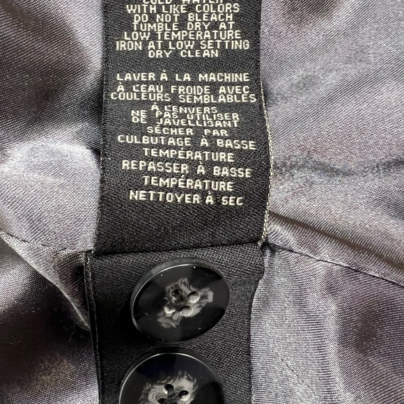 Vintage Y2K-Lady Hathaway Black Velvet Blazer – Three-Button Tailored Jacket XL - Picture 5 of 7